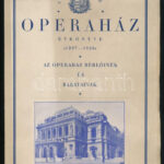 1927 M. Kir. Operaház évkönyve 1927-1928. 43. játékév. Bp., Kir. M. Operaház Igazgatósága. Kiadói papírkötés.