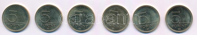 2021. 5Ft Cu-Ni-Zn '75 éves a Forint' (6xklf) T:AU,XF