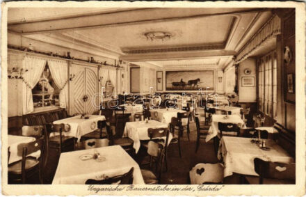 Berlin, Engelhardt; Ungarische Bauernstube in der 'Zur Csárda' / Hungarian restaurant interior. Hungarica / Hungarika (EK)