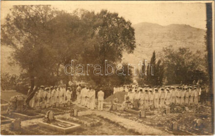 Meljine (Kotori-öböl), Otrantói csata halottjainak temetése a szárazföldön, osztrák-magyar haditengerészeti matrózok / WWI Austro-Hungarian Navy, K.u.K. Kriegsmarine, funeral of the fallen mariners of the Battle of Otranto on mainland.