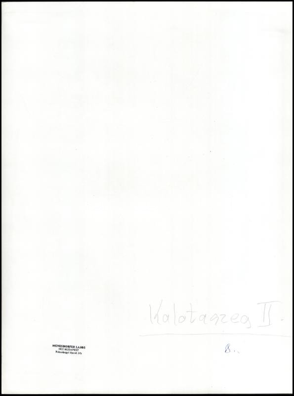 cca 1990 Menesdorfer Lajos (1941-2005) budapesti fotóművész hagyatékából, pecséttel jelzett, feliratozott, vintage fotóművészeti alkotás (Kalotaszeg), ezüst zselatinos fotópapíron, 40x30 cm - Image 2