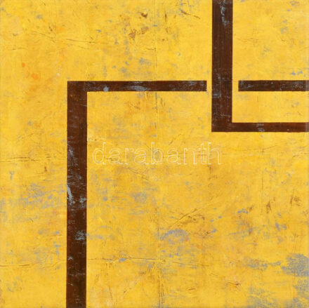 Győrffy Sándor (1951-): Híd No. 4, 2013. Akril, vászon, jelzett a hátoldalán. Reprodukálva: Győrffy Sándor: A csend pillanata. Festmények 1987-2013. H.n., Muravidék Baráti Kör Kulturális Egyesület, 2014, 124. oldal. 30×30 cm.