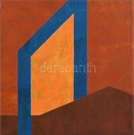 Győrffy Sándor (1951-): Kapu No. 13., 2014. Akril, vászon, jelzett a hátoldalán. Reprodukálva: Győrffy Sándor: A csend pillanata 2. Festmények 1974-2020. H.n., Muravidék Baráti Kör Kulturális Egyesület, 2020, 130. oldal. 30×30 cm.