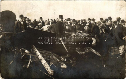 Repülőgép roncs / Austro-Hungarian K.u.K. military, crashed aircraft. photo (EK)