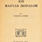 Kozocsa Sándor: Kis magyar irodalomtörténet. Bp., 1944., Pintér Jenőné. Kiadói papírkötés. - Image 2