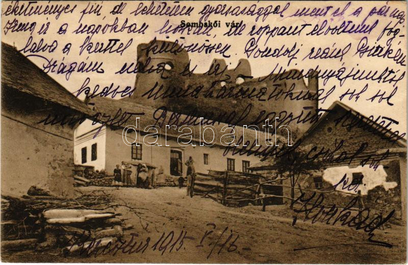 1915 Somoskő, Somoska; vár. Friedler Samu kiadása / hrad / castle (EK)