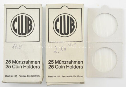 ~30db ablakos érmetartó tok újszerű állapotban