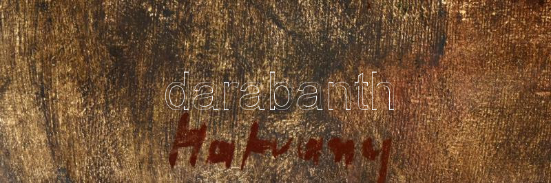 Hatvany Ferenc (1881-1958): Csendélet. Olaj, vászon, jelezve jobbra lent. Dekoratív, kissé sérült fakeretben, 70×90 cm / oil on canvas, signed, framed - Image 3