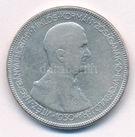 1930. 5P Ag 'Horthy jobbra' T:F ph. Adamo P8