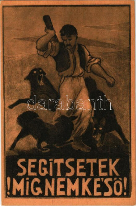 Segítsetek míg nem késő! Kiadja a 'Szózat' Magyarország Területi Épségének Védelmi Ligája napilapja / Hungarian irredenta propaganda, Trianon s: Krémer Amália