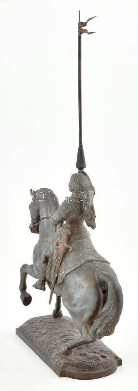 Jeanne D'Arc. Ón szobor m: 32 cm sz: 18 cm XIX: sz. - Image 3