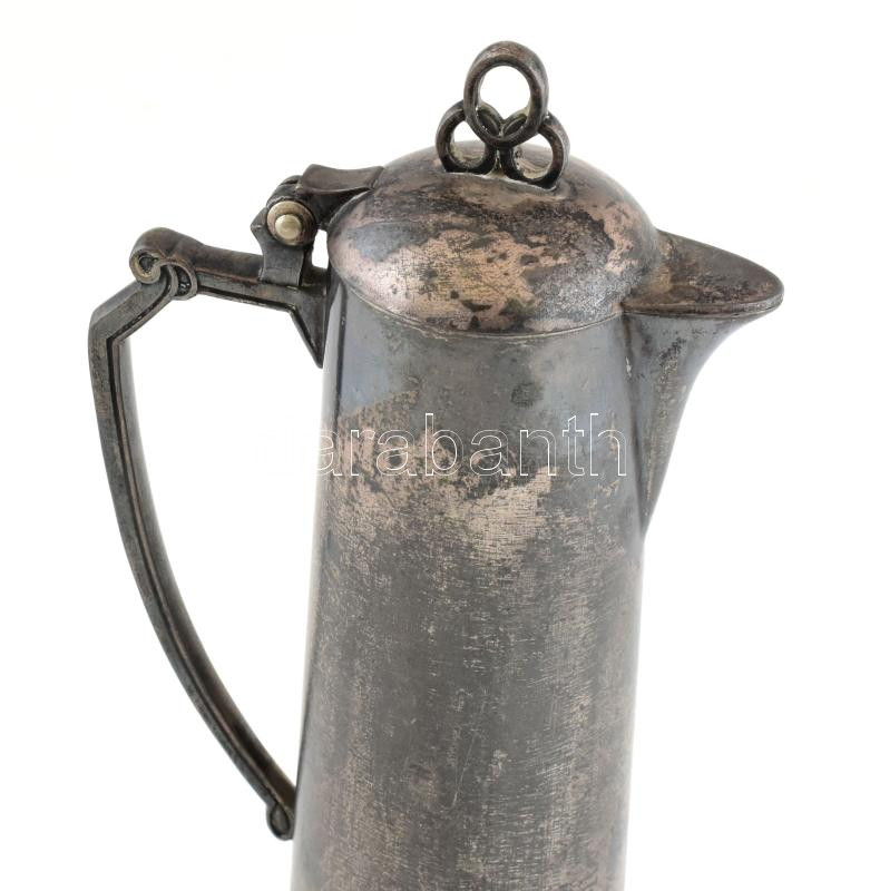 WMF jelzett ezüstözött szecessziós kiöntő, Kopással 23 cm, - Image 2
