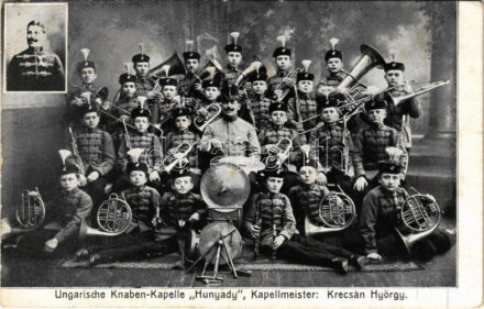 Ungarische Knaben-Kapelle Hunyady, Kapellmeister: Krecsán György / 'Hunyady' magyar fiú zenekar / Hungarian boy music band