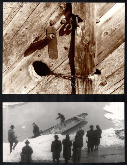 cca 1945 és cca 1970 között készült fényképek sokféle témáról (városkép, sport, halászat, műszer, társadalmi esemény, látkép, portré, Erzsébet híd, stb.) néhány feliratozott, összesen 19 db vintage fotó, ezüst zselatinos