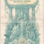 1924. 'Magyar Élet- és Járadék-biztosító Intézet' életbiztosítási kötvénye T:F
