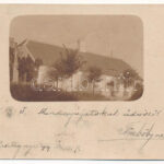 1899 (Vorläufer) Mesztegnyő (Marcali), Uradalmi főintézői lakás. photo (vágott / cut)