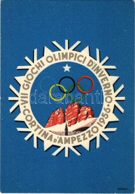1956 Cortina, VII Giochi Olimpici D'Inverno / VII Winter Olympic Games in Cortina d'Ampezzo / 1956. évi téli olimpiai játékok, sport s: Rondinelli