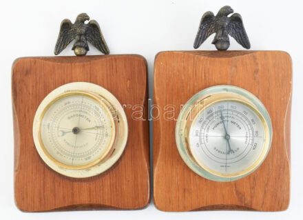 Springfield barometer és humidity meter, falra akasztható, sas motívummal, 21x13,5 cm