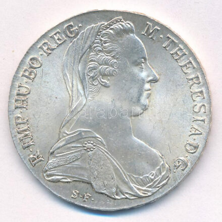 Ausztria 1780SF Tallér Ag 'Mária Terézia' utánveret T:AU,XF Austria 1780SF Thaler Ag 'Maria Theresia' restrike C:AU,XF Krause KM#T1