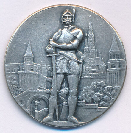 1940. 'Magyar Vívószövetség - Magyarország 1940 évi Kard Egyéni Bajnoksága - 1940. - III.' kétoldalas, jelzetlen Ag díjérem 'SGA' gyártói jelzéssel (10,08g/28mm) T:XF patina / Hungary 1940. 'Hungarian Fencing Association - Individual