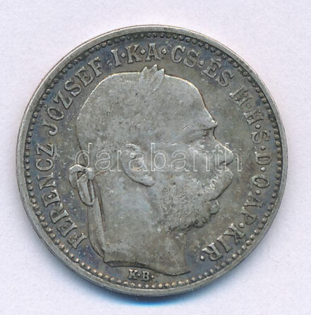 1894KB 1K Ag 'Ferenc József' T:F patina Adamo K5