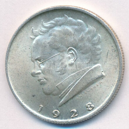 Ausztria 1928. 2Sch Ag '100 éve halt meg Schubert' T:AU,XF Austria 1928. 2 Schilling Ag 'Centennial of the Death of Schubert' C:AU,XF Krause KM#2843