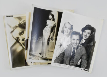 Vegyes amerikai színészfotó és filmfotótétel 12 db 26x20 cm