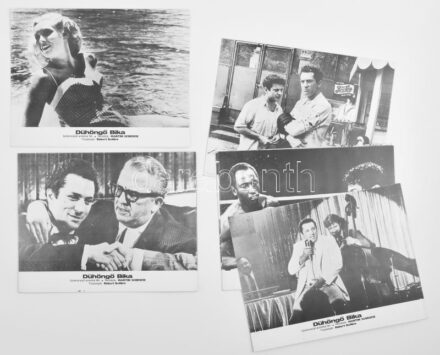 cca 1980 ,,Dühöngő Bika' című amerikai film jelenetei és szereplői (Robert DeNiro főszereplésével), 9 db produkciós filmfotó nyomdatechnikával sokszorosítva, karton lapra, egyoldalas nyomtatással, a használatból eredő (esetleges)