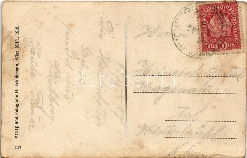 1917 Puchberg am Schneeberg, Bahnhof / railway station, locomotive, train (EB) - Image 2