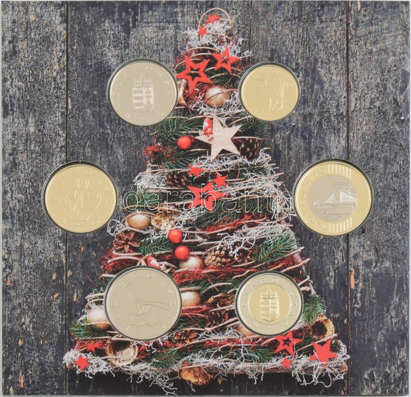2022. 5Ft-200Ft (6xklf) 'Boldog Karácsonyt' forgalmi sor dísztokban, kereskedelmi forgalomba nem került limitált (1000 példány) ajándék kiadás T:BU - Image 3