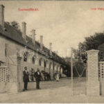 1910 Balatonszemes, Szemes-fürdő; Gróf Hunyady kastély (EK) + 'PRAGERHOF-BUDAPEST 8' vasúti mozgóposta