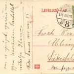 1910 Balatonszemes, Szemes-fürdő; Gróf Hunyady kastély (EK) + 'PRAGERHOF-BUDAPEST 8' vasúti mozgóposta - Image 2