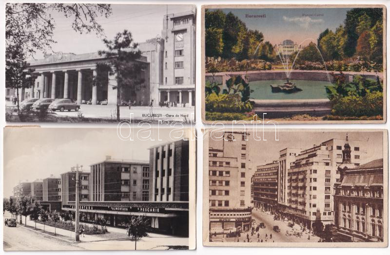 Bucharest, Bukarest, Bucuresti, Bucuresci; - 19 db MODERN város képeslap / 19 MODERN town-view postcards