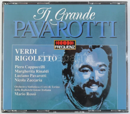 Verdi, Luciano Pavarotti, Piero Cappuccilli, Margherita Rinaldi, Nicola Zaccaria, Orchestra Sinfonica E Coro Di Torino Della Radiotelevisione Italiana, Mario Rossi - Rigoletto. 2xCD, Frequenz - 043-502, Italy, 1991