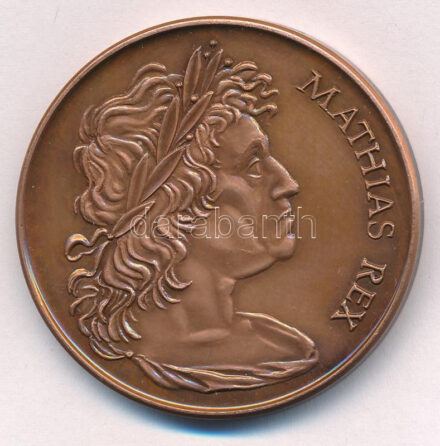 Fritz Mihály (1947-) 1990. 'Mathias Rex / MÉE Szeged - Mátyás király halálának 500. évfordulója' kétoldalas bronz emlékérem (42,5mm) T:AU Adamo SF13