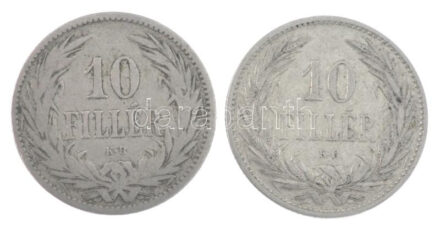 1894KB-1895KB 10f Ni (2x) T:VF Adamo K3