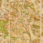 cca 1940 Cserhát, Kirándulók térképe 5. Kiadja a M. Kir. Honvéd Térképészeti Intézet. 1 : 75.000. A borító illusztrációja Izsák Elek munkája. vászon, 94x57 cm - Image 2