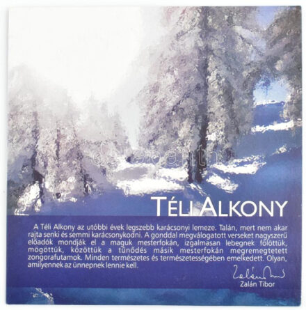 Károly Binder, Gábor Varga - Téli Alkony. CD, Binder Music Manufactory - BMM 2011-DMK 2, Hungary, 2011. Karácsonyi lemez.