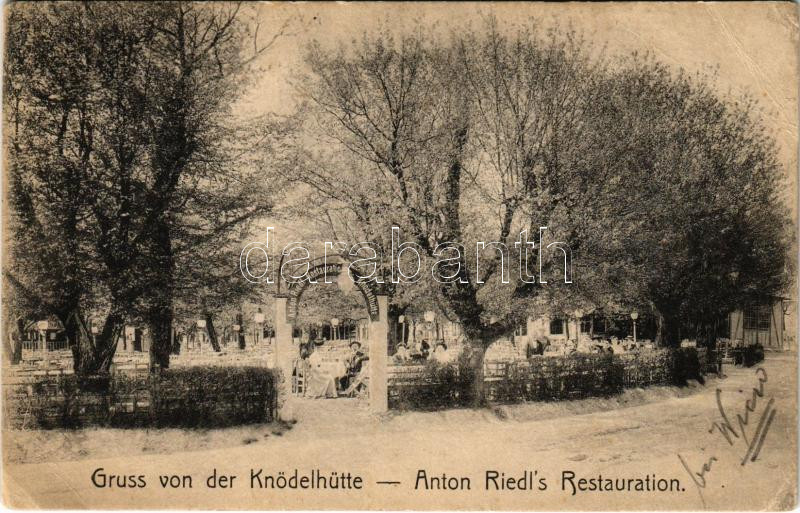 Wien, Vienna, Bécs; Knödelhütte - Anton Riedl's Restauration / restaurant (EK)