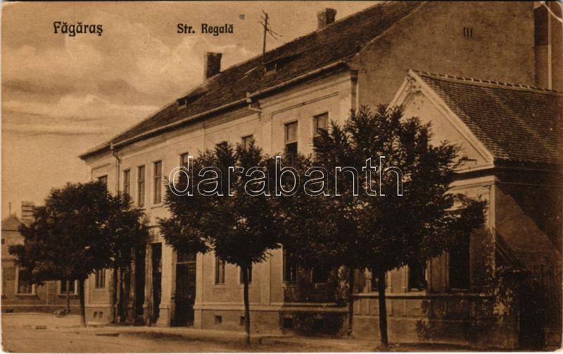 Fogaras, Fagaras; Strada Regala / utca / street view (EK)