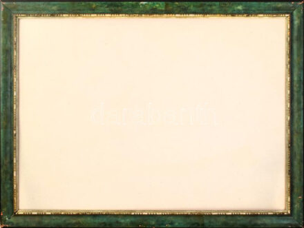 Fakeret, belső méret: 56,5x76,5 cm. Apró sérülésekkel.