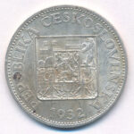 Csehszlovákia 1932. 10K Ag T:XF patina Czechoslovakia 1932. 10 Korun Ag C:XF patina