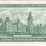 Kanada 1967. 1D 'A Kanadai Konföderáció centenáriuma' emlékkiadás T:AU Canada 1967. 1 Dollar 'Centennial of Canadian Confederation' commemorative issue C:AU Krause P#84 - Image 2