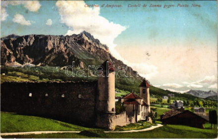 Cortina d'Ampezzo (Südtirol); Castell de Zanna gegen Punta Nera / castle