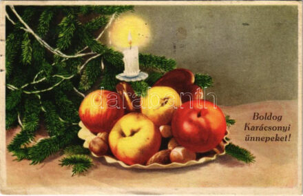 Boldog karácsonyi ünnepeket / Christmas greeting (ázott / wet damage)