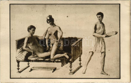 Erotikus pornográf képeslap / Erotic pornographic postcard (r)