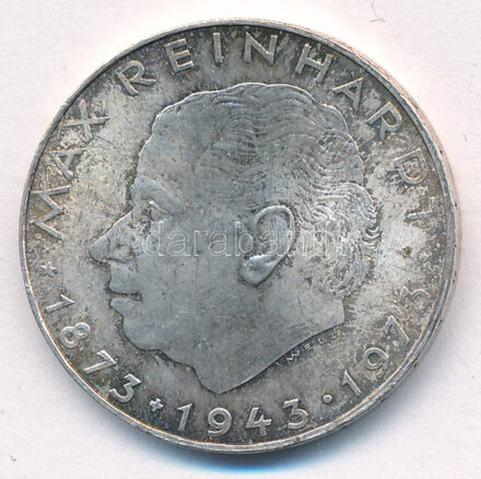 Ausztria 1973. 25Sch Ag 'Max Reinhardt' T:XF patina Austria 1973. 25 Schilling Ag 'Max Reinhardt' C:XF patina Krause KM#2915