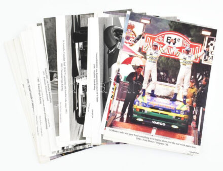 cca 1995-1996 Autó- és motorversenyzés témájú sajtófotók: Forma-1, MotoGP, stb., összesen 25 db, 21x15 cm