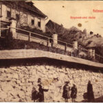 Selmecbánya, Schemnitz, Banská Stiavnica; Zsigmond utca, templom. Grohmann kiadása / street, church (EK)