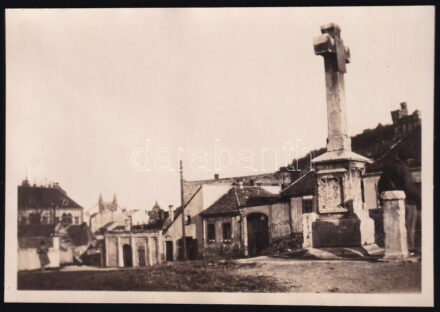 cca 1930 Budapest, tabáni részlet, fotó, 6×8,5 cm